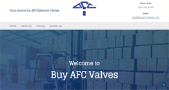 Desktop Screenshot of buyafcvalves.com